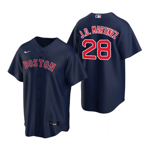 Men's Boston Red Sox #28 J.D. Martinez Navy Cool Base Stitched Baseball Jersey